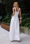 VESTIDO FRENTE TRASNPASSADA C/ CINTO FEMININO OFF WHITE PERFECT WAY
