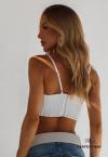 TOP FEMININO COM BORDADO MANUAL 616 OFF WHITE PERFECT WAY