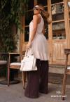 BATA ALONGADA FEMININA areia PERFECT WAY