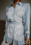VESTIDO CHEMISE  AZUL CLARO PERFECT WAY