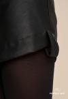SAIA COURO ( PU) C/ MARTINGALE FEMININA PRETO PERFECT WAY
