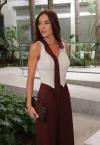 COLETE C/ BOLSO DET REC GRAVATA FEMININO BEGE C/ CACAU PERFECT WAY