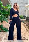 Perfect Way - CALÇA PANTALONA ALFAIATARIA PRETO