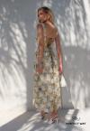 VESTIDO MIDI FEMININO amarelo vintage PERFECT WAY