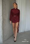 SHORTS SAIA BOLSOS EMBUTIDOS  FEMININO burgundy PERFECT WAY