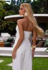 CORPETE ASSIMÉTRICO FEMININO OFF WHITE PERFECT WAY