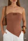 CROPPED FEMININA S/ ALÇA CACAU PERFECT WAY