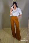 CALÇA WIDE LEG FEMININA FERRUGEM PERFECT WAY