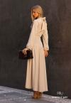 CONJUNTO FEMININO BLUSA + SAIA MAXI MIDI COM BORDADO INDUSTRIAL CRU PERFECT WAY