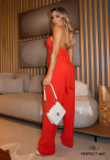 CONJUNTO CROPPED + CALÇA VERMELHO PERFECT WAY