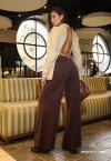 BLAZER FEMININO COM ABERTURA NAS COSTAS CRU PERFECT WAY