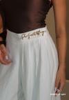 CALÇA PANTALONA FEMININA C/ PREGAS OFF WHITE PERFECT WAY