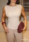 BLUSA FEMININA BEGE PERFECT WAY