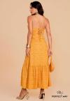 VESTIDO MAXI MIDI   MOSTARDA PERFECT WAY