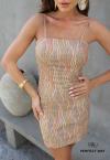 VESTIDO CURTO FEMININO capuccino PERFECT WAY