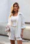 CAMISA OVER FEMININA ESTAMPADA OFF WHITE PERFECT WAY