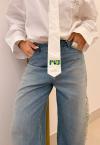 CAMISA OVER BOLSO C/ BROCHE OFF WHITE PERFECT WAY