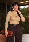 Perfect Way - BLUSA MANGA LONGA BEGE
