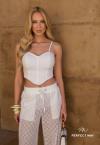 CROPPED FEMININO ASSIMETRICO OFF WHITE PERFECT WAY