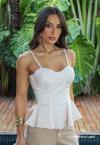 BLUSA PEPLUM FEMININA CALCARIO PERFECT WAY