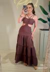 VESTIDO FEMININO LONGO CACAU PERFECT WAY