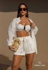 CAMISA FEMININA OFF WHITE PERFECT WAY