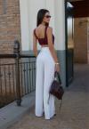 CROPPED COM BOJO FRENTE ASSIMETRICA  FEMININO burgundy PERFECT WAY