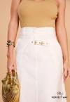 SAIA MAXI MIDI   OFF WHITE PERFECT WAY