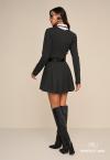 VESTIDO C/ PREGAS FEMININO PRETO PERFECT WAY