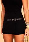 SHORTS SAIA ALFAIATARIA PRETO PERFECT WAY