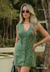 VESTIDO COLETE    VERDE PERFECT WAY