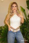 CROPPED FEMININO BORDADO 785 OFF WHITE PERFECT WAY