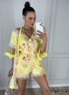 colete kimono detalhes em renda AMARELO PERFECT WAY