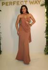 VESTIDO DRAPEADO FEMININO AMENDOA PERFECT WAY