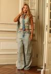 GRAVATA JEANS FEMININA JEANS ESTONADO PERFECT WAY