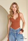 Perfect Way - CROPPED FEMININO TERRACOTA