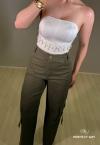CROPPED FEMININO S/ALÇA OFF WHITE PERFECT WAY