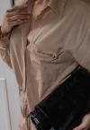 CAMISA C/ TIRAS P/ AMARRA BEGE PERFECT WAY