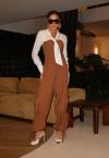 BODY FEMININO C/ GOLA DE LAÇO OFF WHITE PERFECT WAY