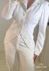 BLAZER FEMININO OFF WHITE PERFECT WAY