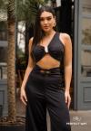 CALÇA FEMININA PANTALONA PRETO PERFECT WAY