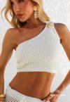 CROPPED FEMININO COM BORDADO MANUAL 569 OFF WHITE PERFECT WAY