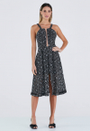 VESTIDO RENDA COM SHORTS  PRETO PERFECT WAY
