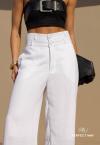 CALÇA FEMININA ALFAIATARIA BRANCO PERFECT WAY