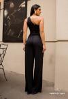 TOP FEMININO UM OMBRO SÓ PRETO PERFECT WAY