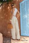 BODY FEMININO ESTAMPADO SALMÃO / OFF WHITE PERFECT WAY