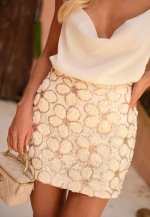 SHORTS SAIA TEC BORDADO FEMININO PEROLA PERFECT WAY