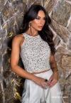 CROPPED FEMININO BORDADO CRU PERFECT WAY