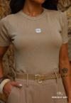 T- SHIRTS FEMININA BEGE PERFECT WAY