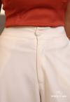 CALÇA CORTE RETO FEMININA OFF WHITE PERFECT WAY